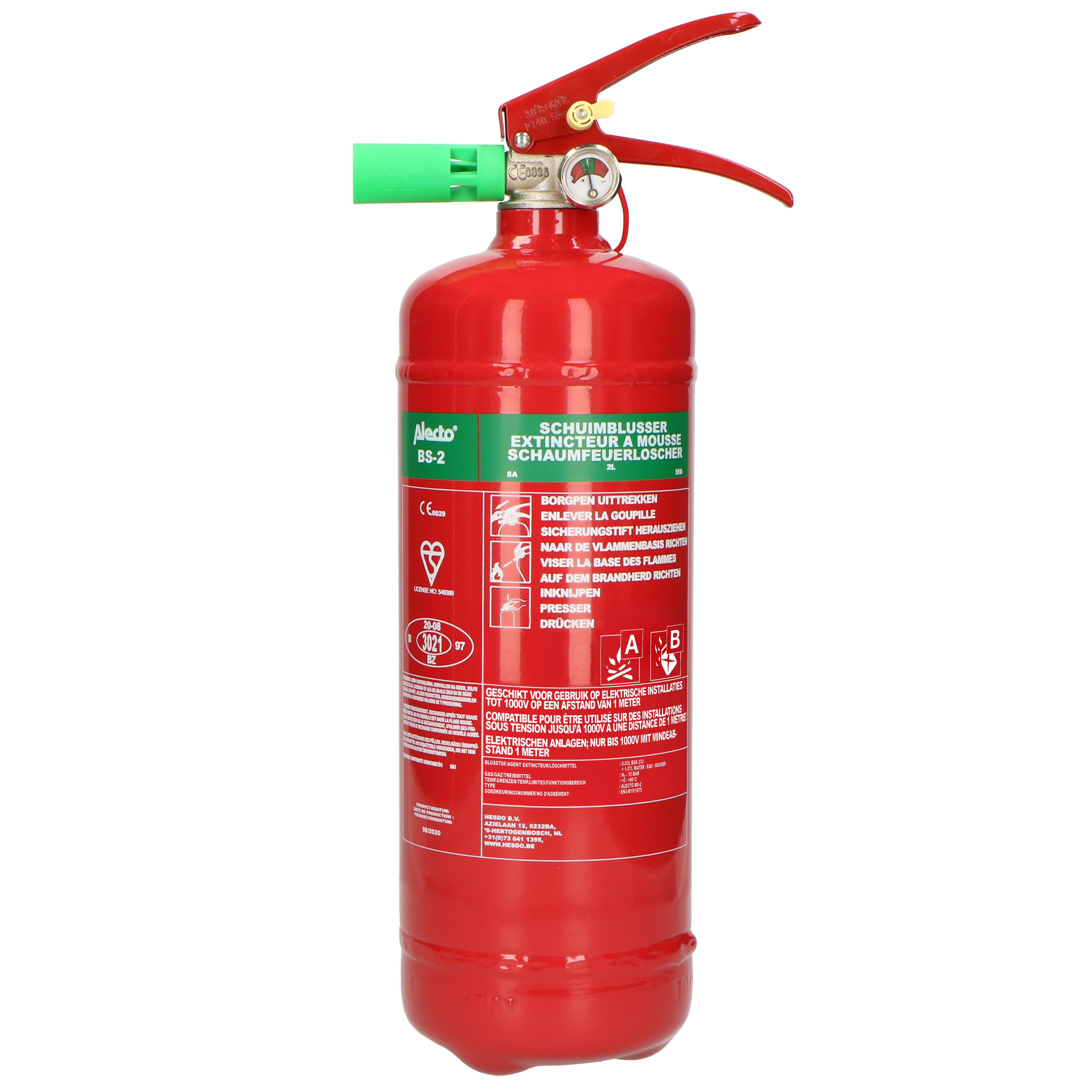 Feuerlöschgerät Schaum 2 kg