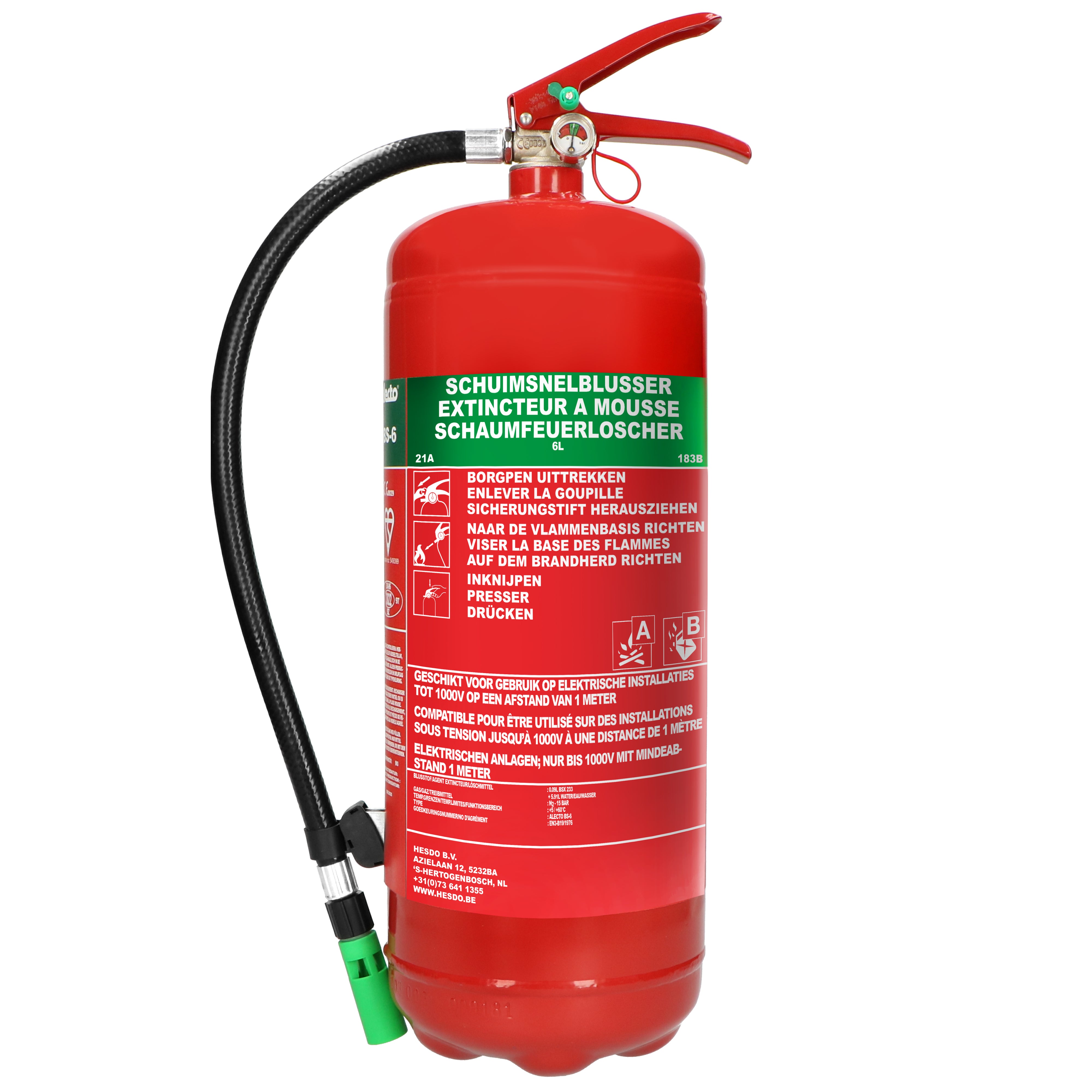 Feuerlöschgerät Schaum 6 kg