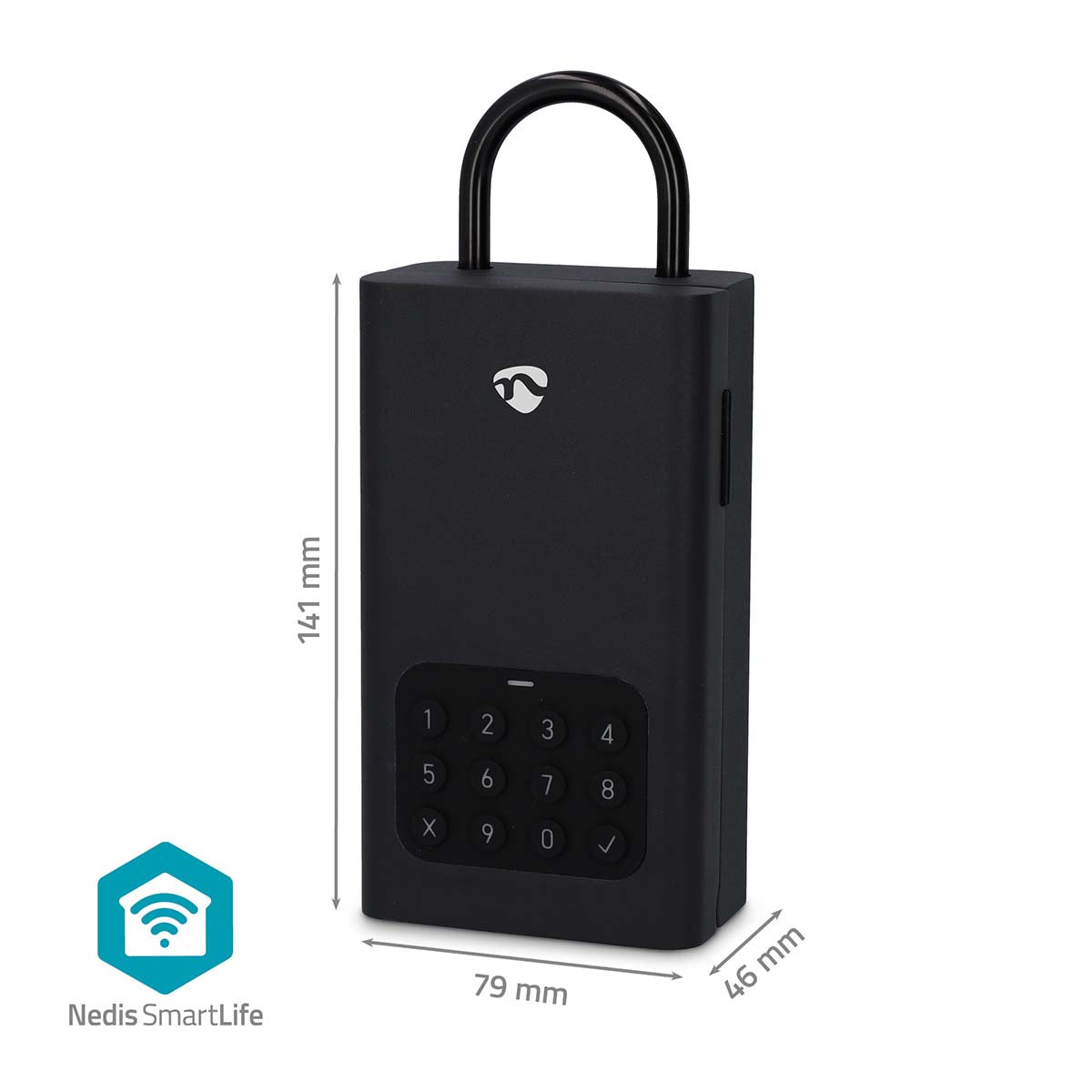 SmartLife Schlüsselbox | Schlüsseltresor | Bluetooth® | Aussenbereich | Tastensperre | IPX5 | Schwarz