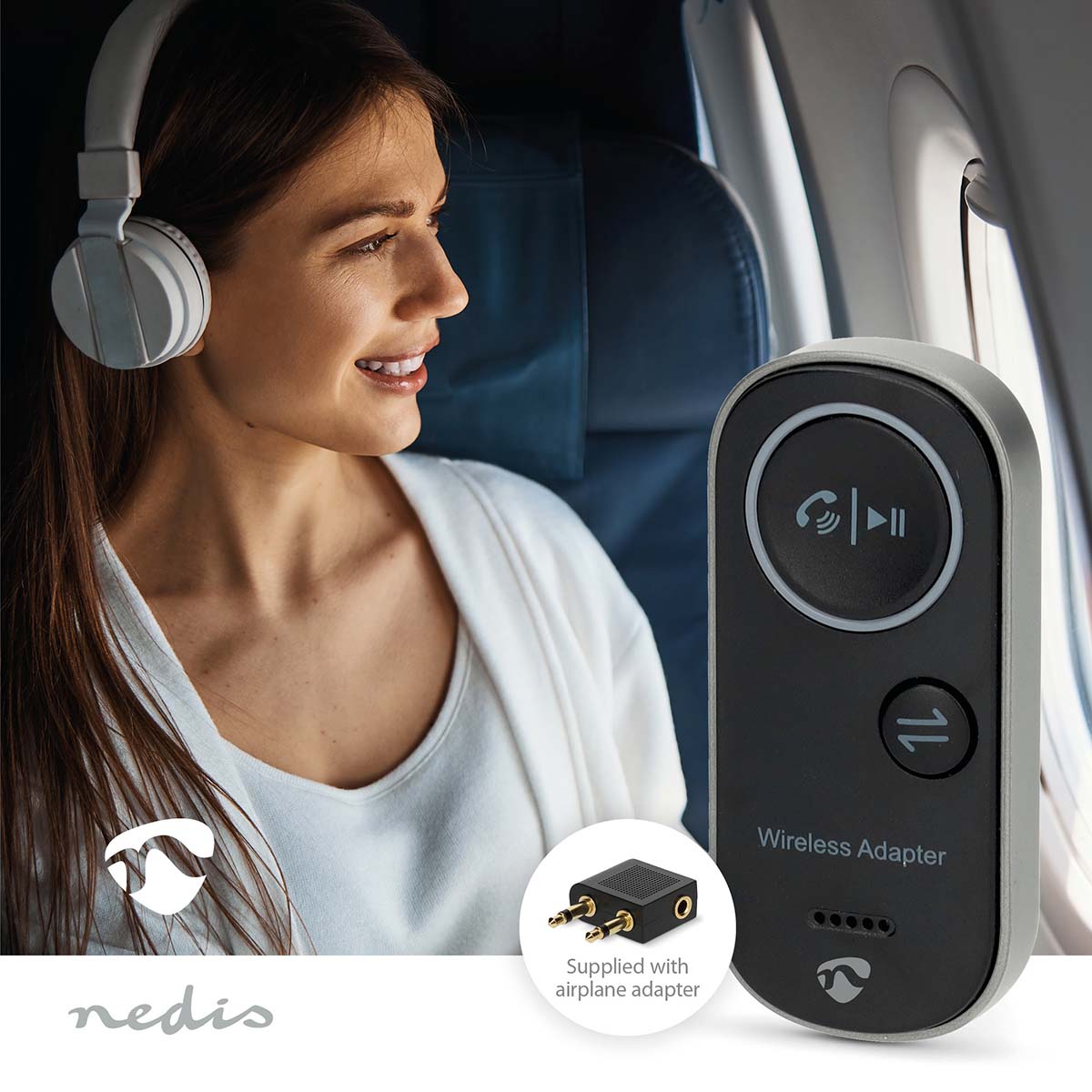Bluetooth® Transceiver | Anschlüsse – Eingang: USB-C™ Buchse | Anschlüsse – Ausgang: 3.5 mm | SBC | Bis zu 1 Geräte | max. Batteriespielzeit: 8.5 Std | Schwarz