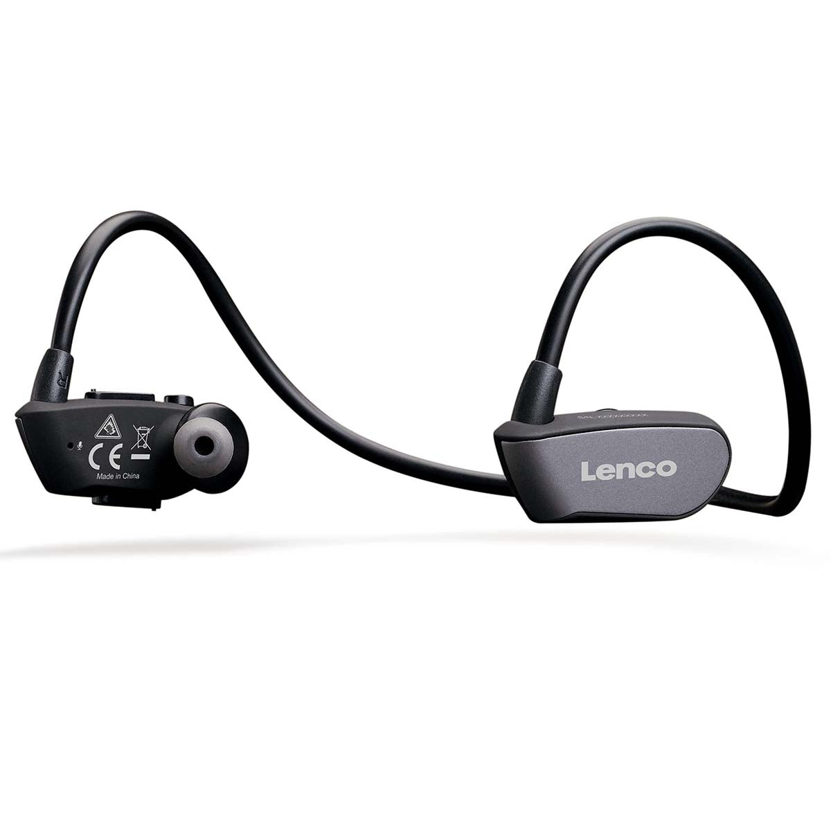 Wasserdichte Bluetooth®-Sport-Kopfhörer mit 8 GB MP3-Player Schwarz
