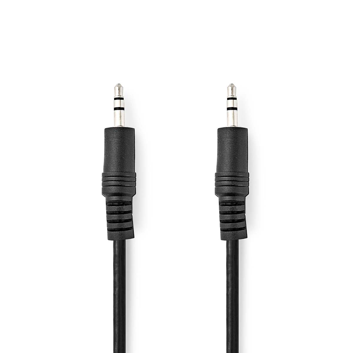 Stereo-Audiokabel | 3.5 mm Stecker | 3.5 mm Stecker | Vernickelt | 1.50 m | Rund | Schwarz | Label