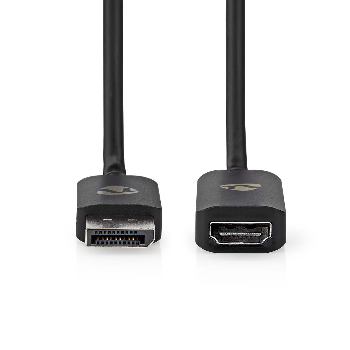 Displayport-Adapter | DisplayPort Stecker | HDMI™ Ausgang | 8K@30Hz | Vernickelt | Gerade | 0.20 m | Rund | TPE | PVC | Schwarz | Box