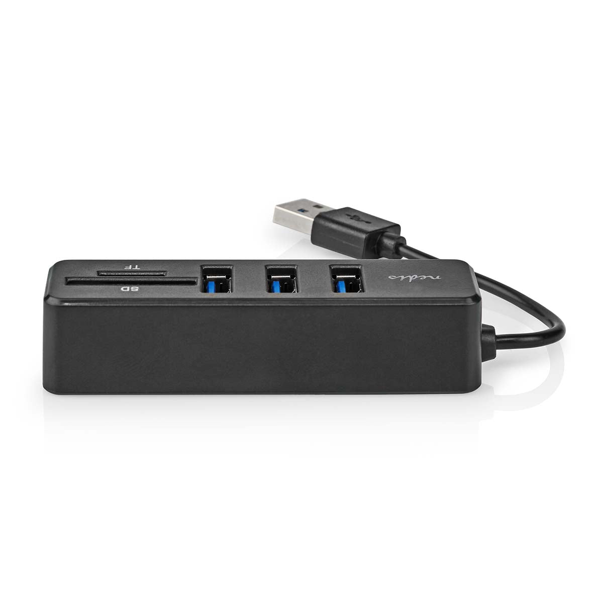 USB-Hub | 1x USB-A | 3x USB A Buchse | 5-Port port(s) | USB 2.0 | Stromversorgung über USB | SD & MicroSD