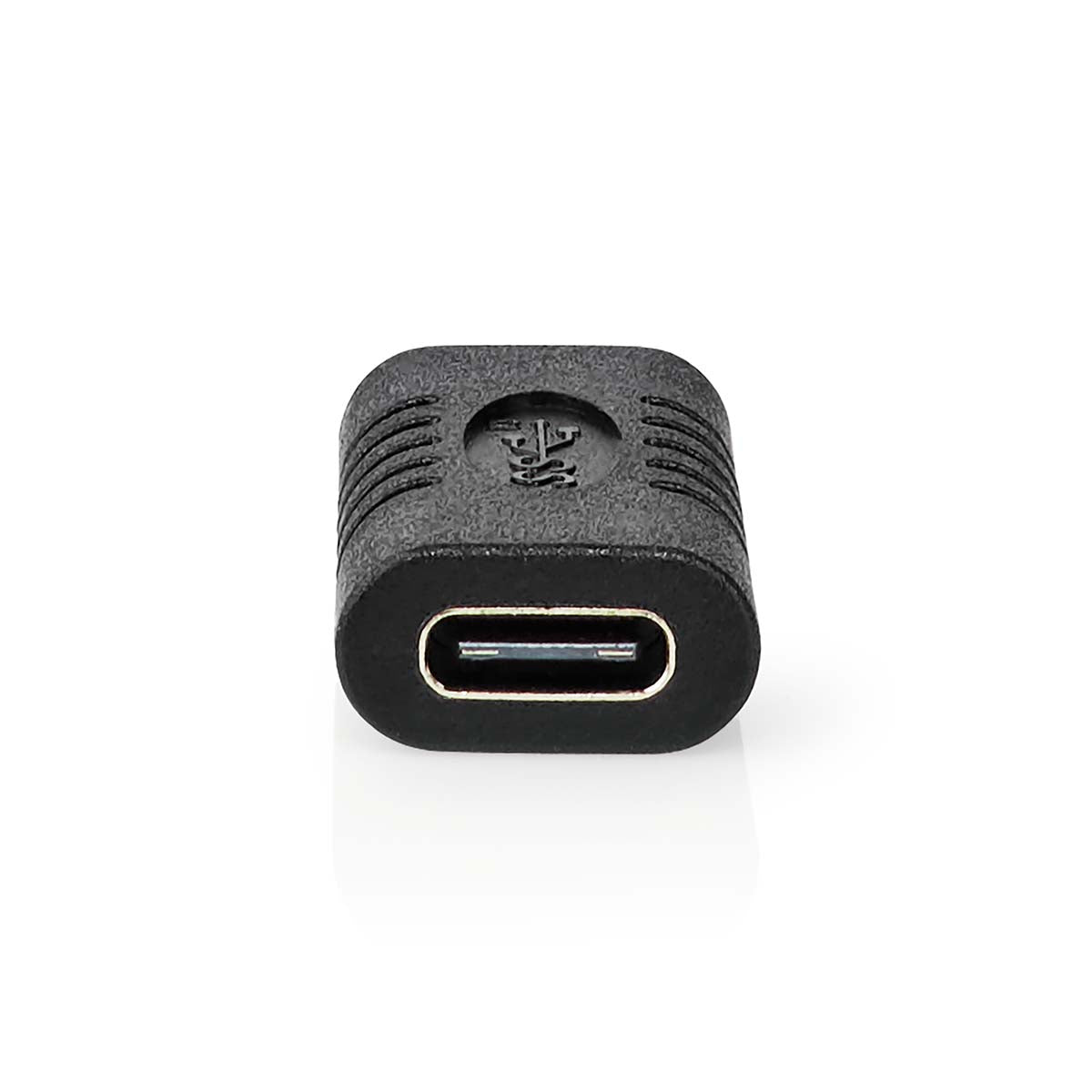 USB-C™ Adapter | USB 3.2 Gen 2 | USB-C™ Buchse | USB-C™ Buchse | 4K@60Hz | 10 Gbps | Rund | Vernickelt | Schwarz | Box