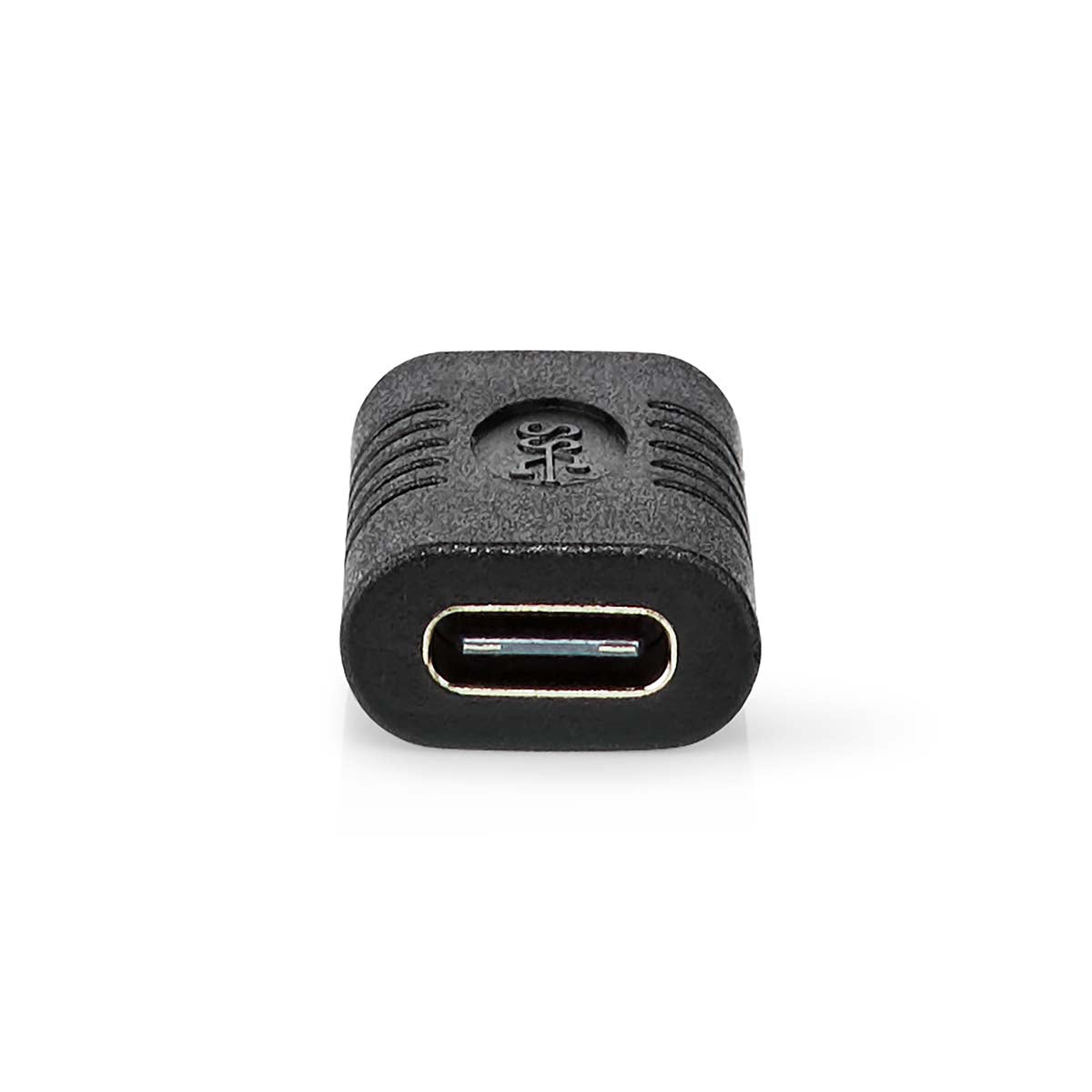 USB-C™ Adapter | USB 3.2 Gen 2 | USB-C™ Buchse | USB-C™ Buchse | 4K@60Hz | 10 Gbps | Rund | Vernickelt | Schwarz | Box