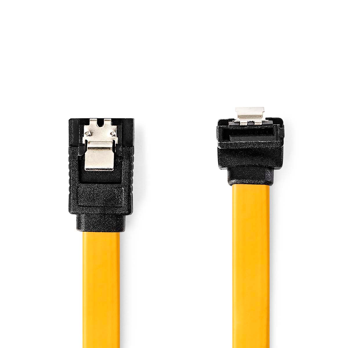 SATA Kabel | 6 Gbps | SATA 7-Pin-Buchse | SATA 7-Pin-Buchse | Vernickelt | 1.00 m | Flach | PVC | Gelb | Box