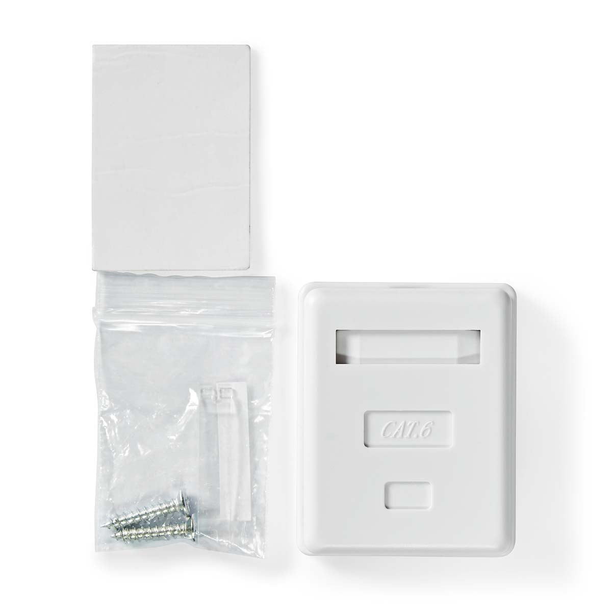 Netzwerk-Wanddose | An der Wand | 1-Port port(s) | STP CAT6 | Gerade | Buchse | Vergoldet | PVC | Weiss | Box