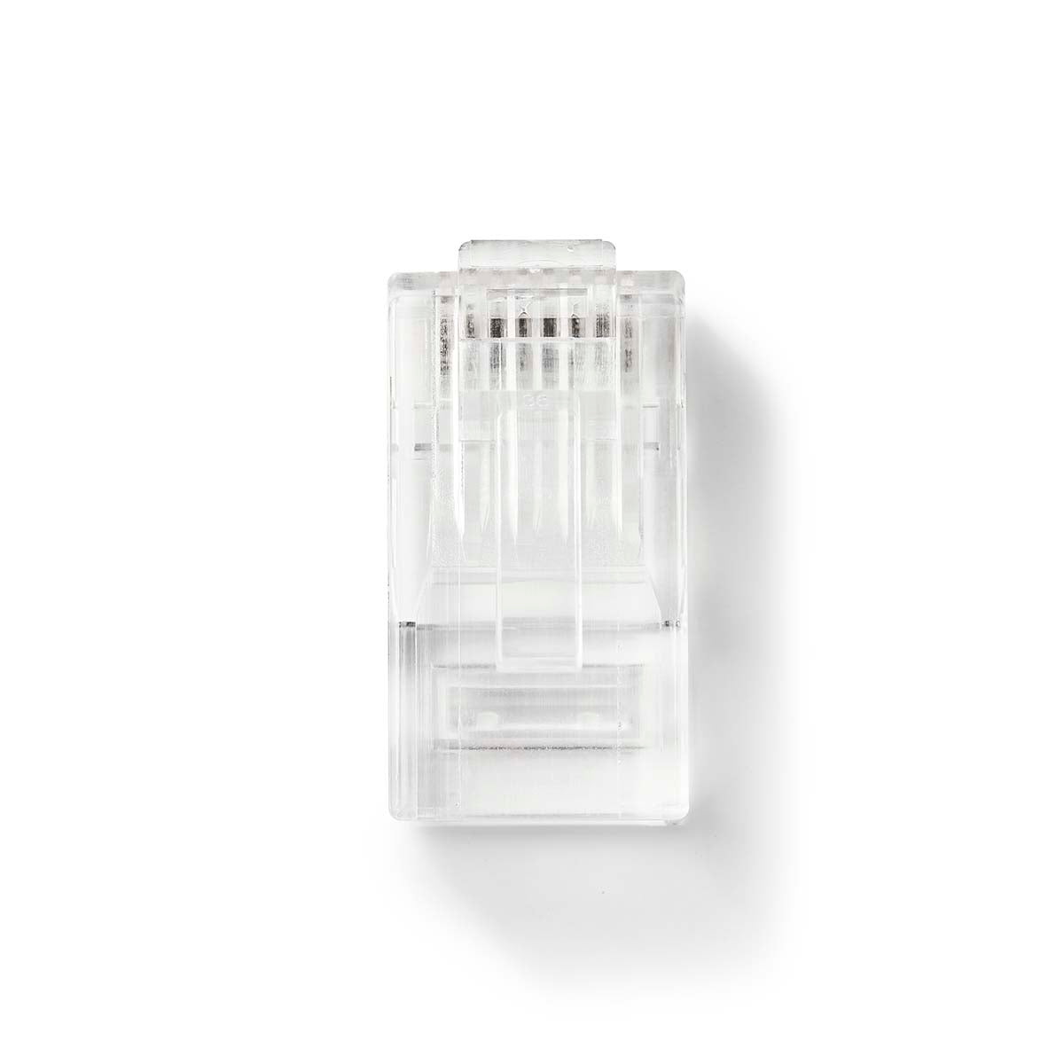 RJ45-Stecker | RJ45 Pass Through | Stranded UTP CAT5 | Gerade | Vergoldet | 10 Stück | PVC | Transparent | Box