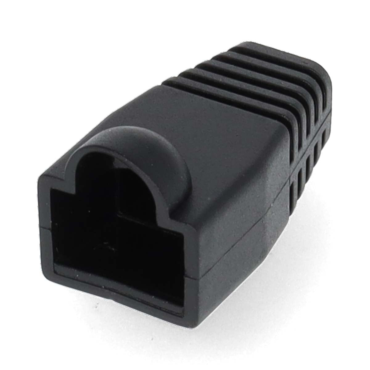 Zugentlastungstülle | RJ45 | PVC | Schwarz | Box | 10 Stück