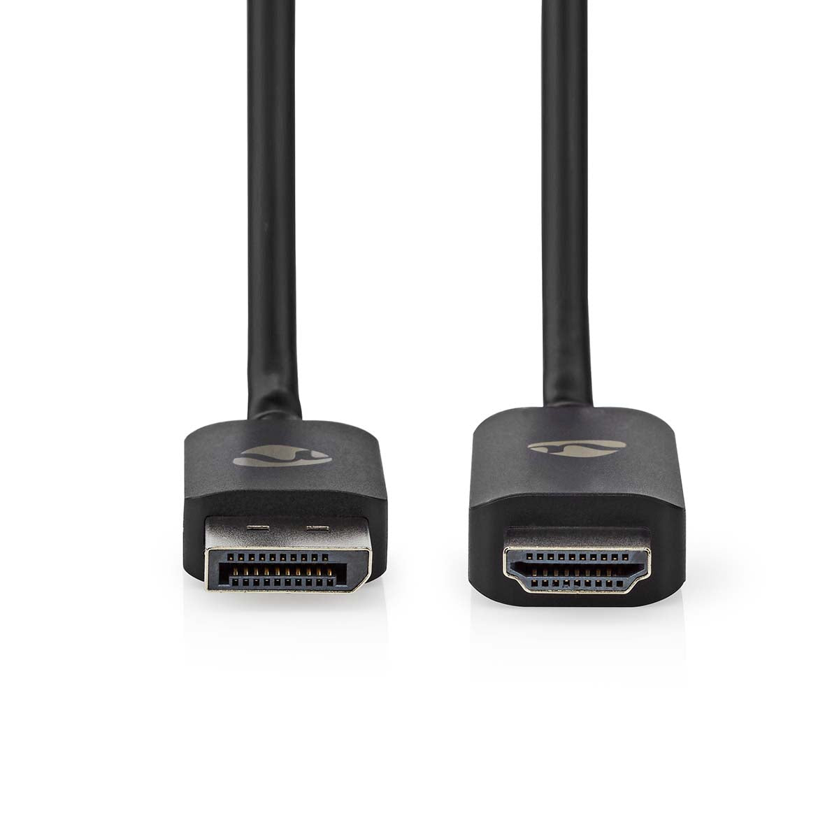 Displayport-Adapter | DisplayPort Stecker | HDMI™ Stecker | 8K@30Hz | Vernickelt | Gerade | 1.80 m | Rund | TPE | Schwarz | Label