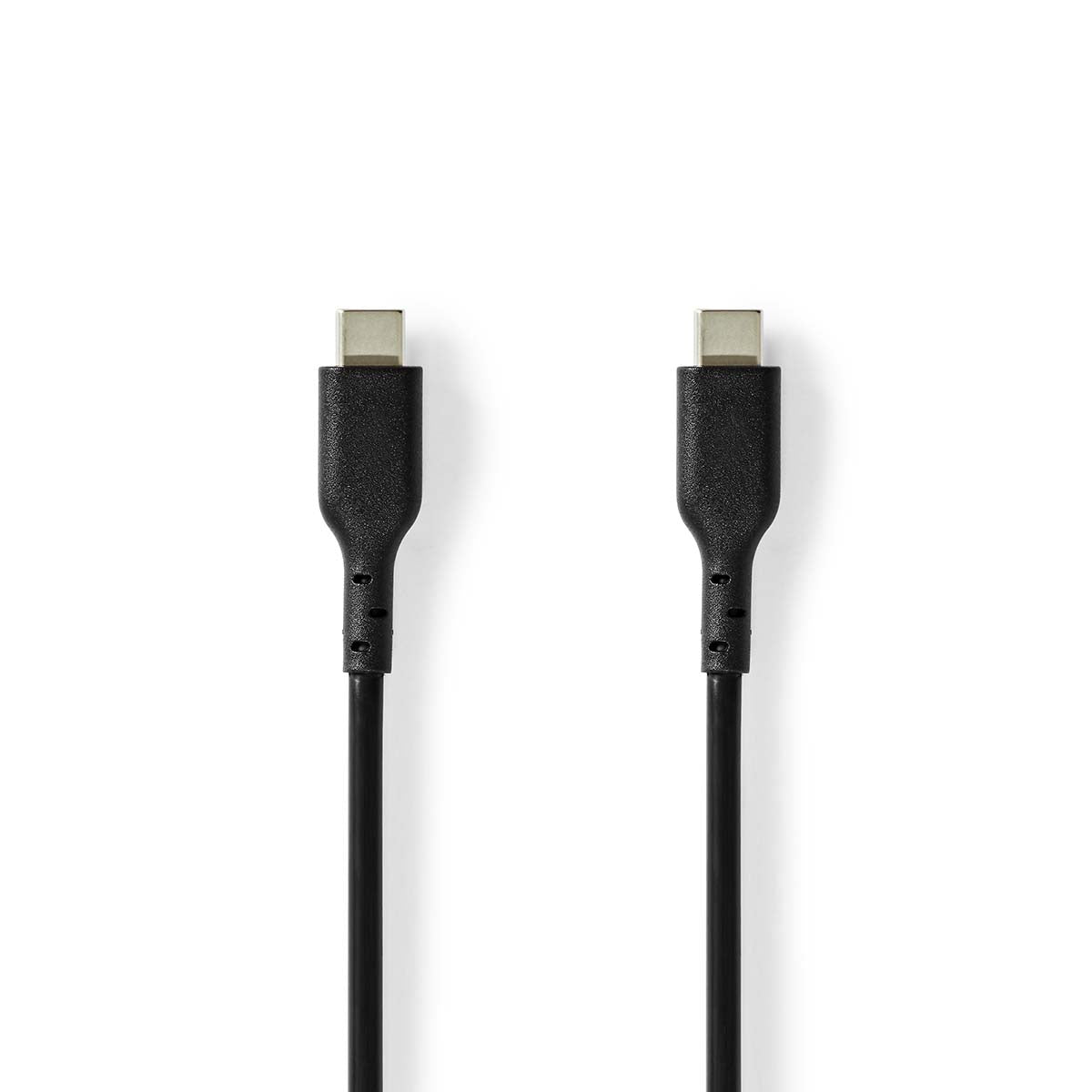 USB-Kabel | USB 2.0 | USB-C™ Stecker | USB-C™ Stecker | 240 W | 480 Mbps | Vernickelt | 2.00 m | Rund | PVC | Schwarz | Label