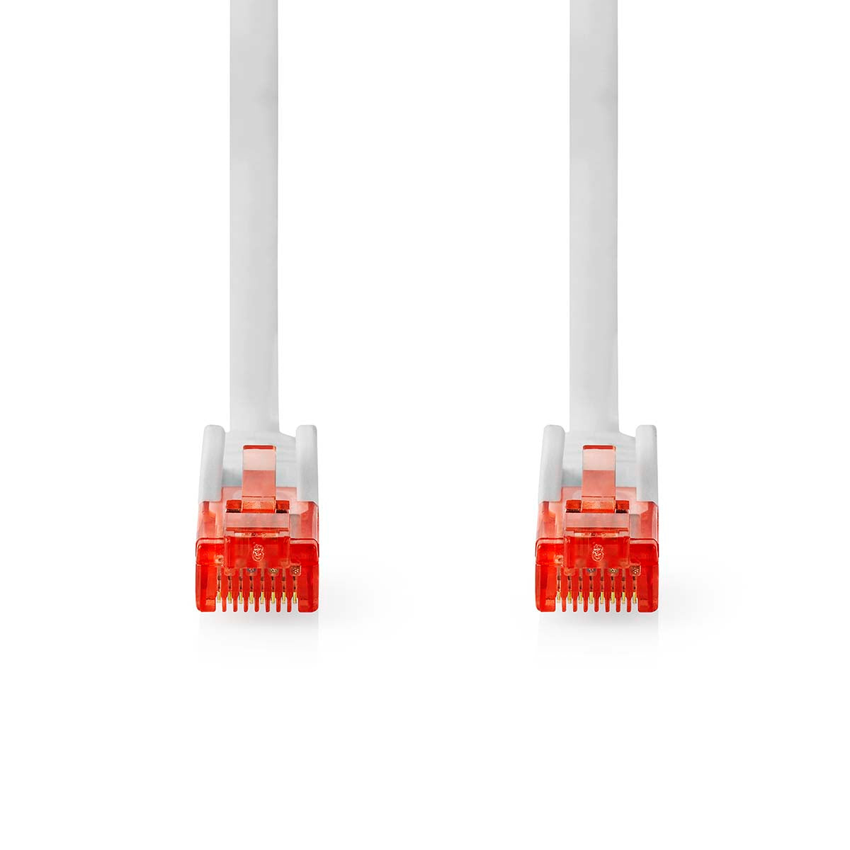 CAT6-Netzwerkkabel | RJ45 Stecker | RJ45 Stecker | U/UTP | 15.0 m | Rund | PVC | Weiss | Label