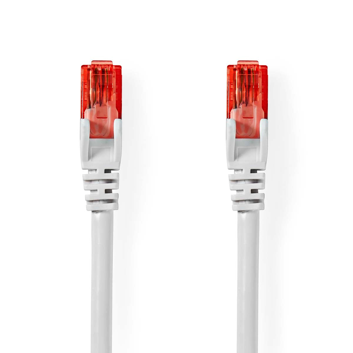 CAT6-Netzwerkkabel | RJ45 Stecker | RJ45 Stecker | U/UTP | 15.0 m | Rund | PVC | Weiss | Label