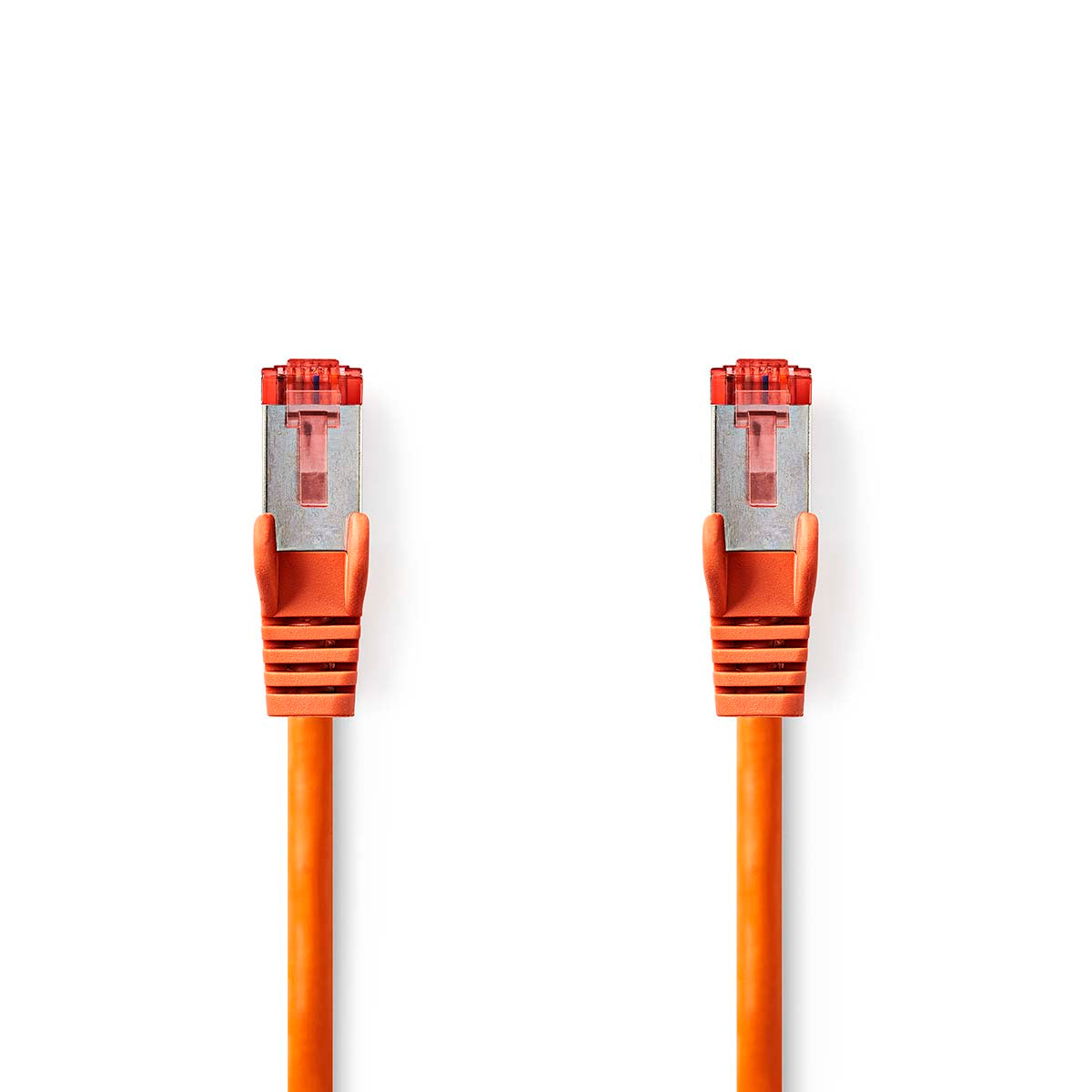 CAT6-Netzwerkkabel | RJ45 Stecker | RJ45 Stecker | S/FTP | 0.25 m | Rund | LSZH | Orange | Label