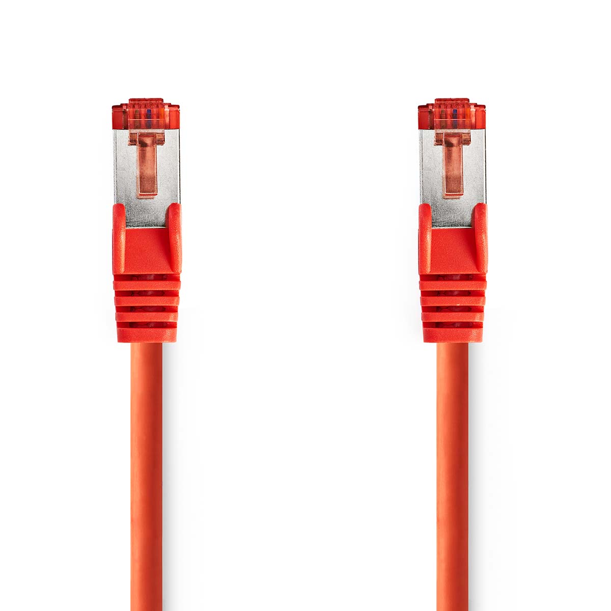 CAT6-Netzwerkkabel | RJ45 Stecker | RJ45 Stecker | S/FTP | 10.0 m | Rund | LSZH | Red | Label