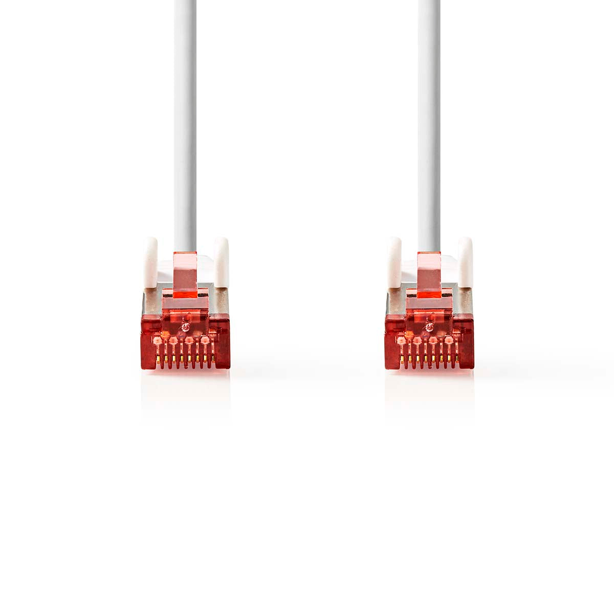 CAT6-Netzwerkkabel | RJ45 Stecker | RJ45 Stecker | S/FTP | 1.50 m | Rund | LSZH | Weiss | Label