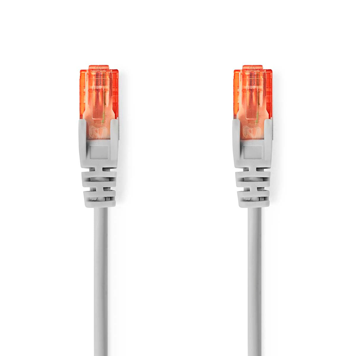 CAT6-Netzwerkkabel | RJ45 Stecker | RJ45 Stecker | U/UTP | 20.0 m | Rund | PVC | Grau | Label