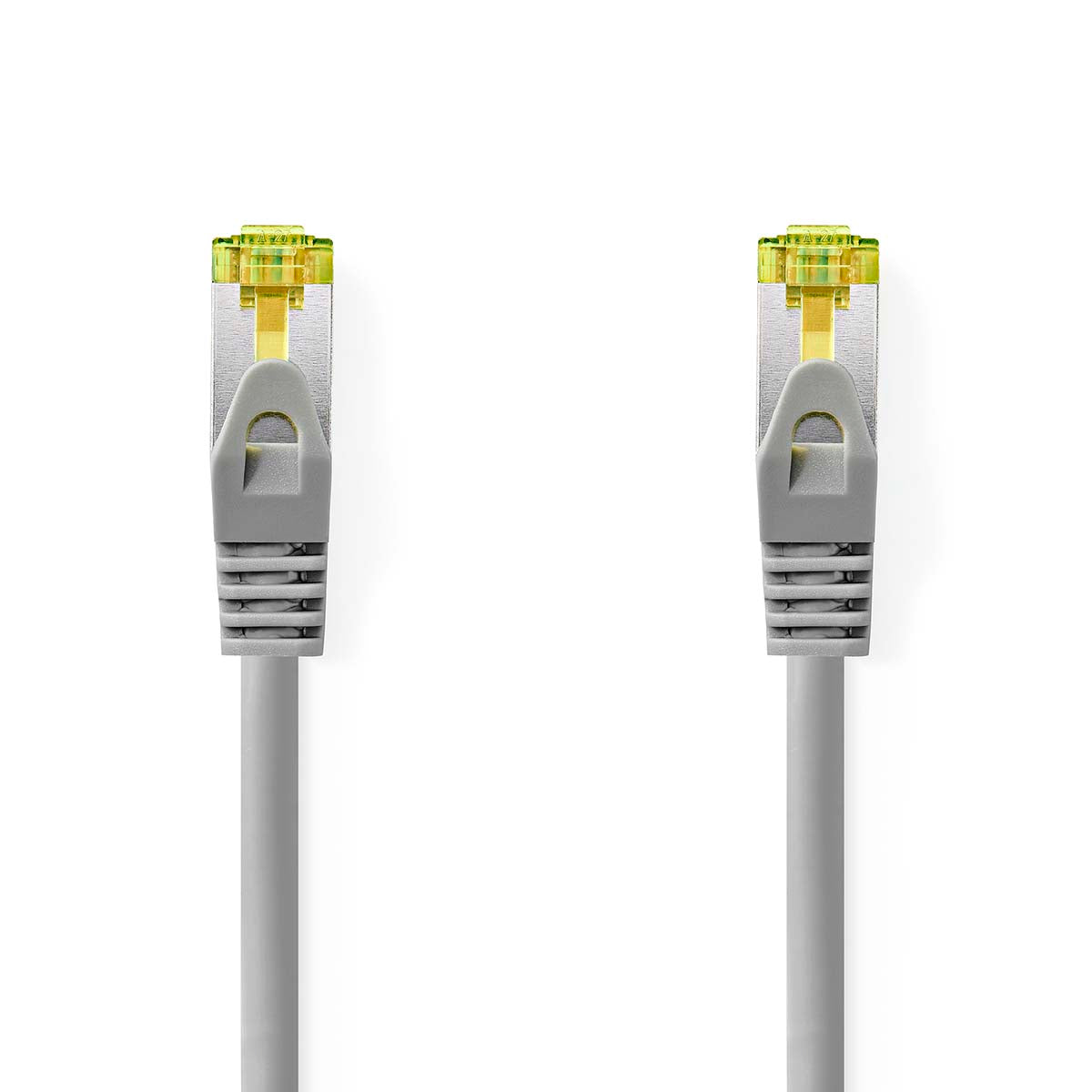 CAT7-Netzwerkkabel | S/FTP | RJ45 Stecker | RJ45 Stecker | 20.0 m | Snagless | Rund | LSZH | Grau | Label