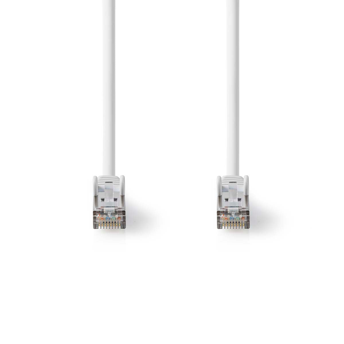 Cat 8.1-Netzwerkkabel | S/FTP | RJ45 Stecker | RJ45 Stecker | 0.25 m | Rund | LSZH | Weiss | Label