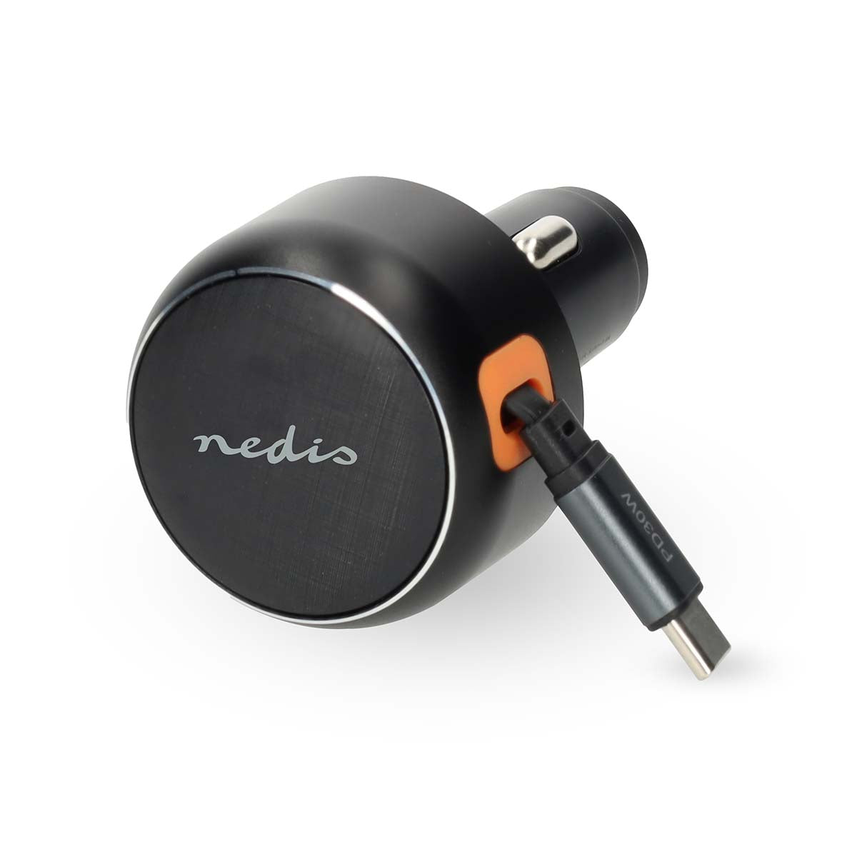Auto-Ladegerät | 30 W | 2.4 / 3.0 A | Anzahl der Ausgänge: 1 | Aufrollbares USB-C™-Kabel | 0.70 m | Automatische Spannungswahl