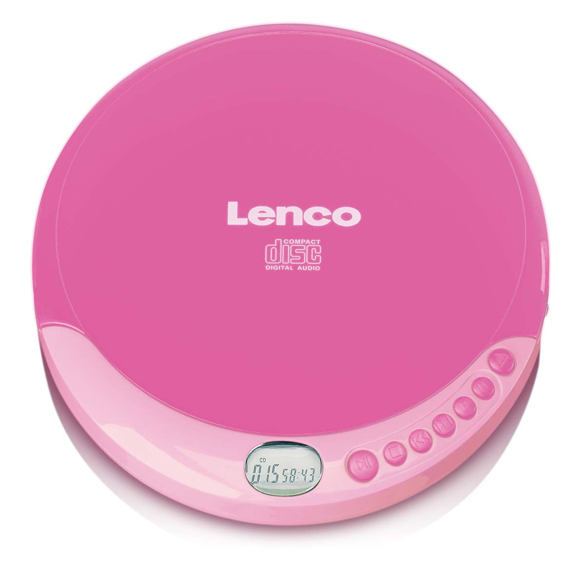 Tragbarer CD-Player mit Ladefunktion Pink