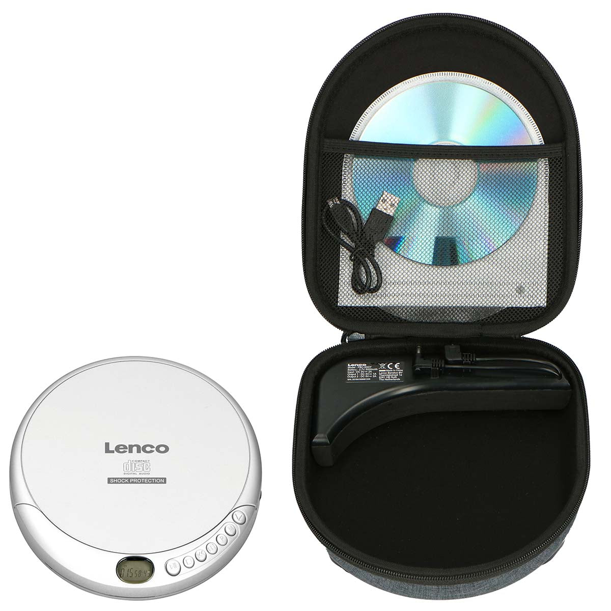Discman mit Tragetasche/Powerbank (Sealen)