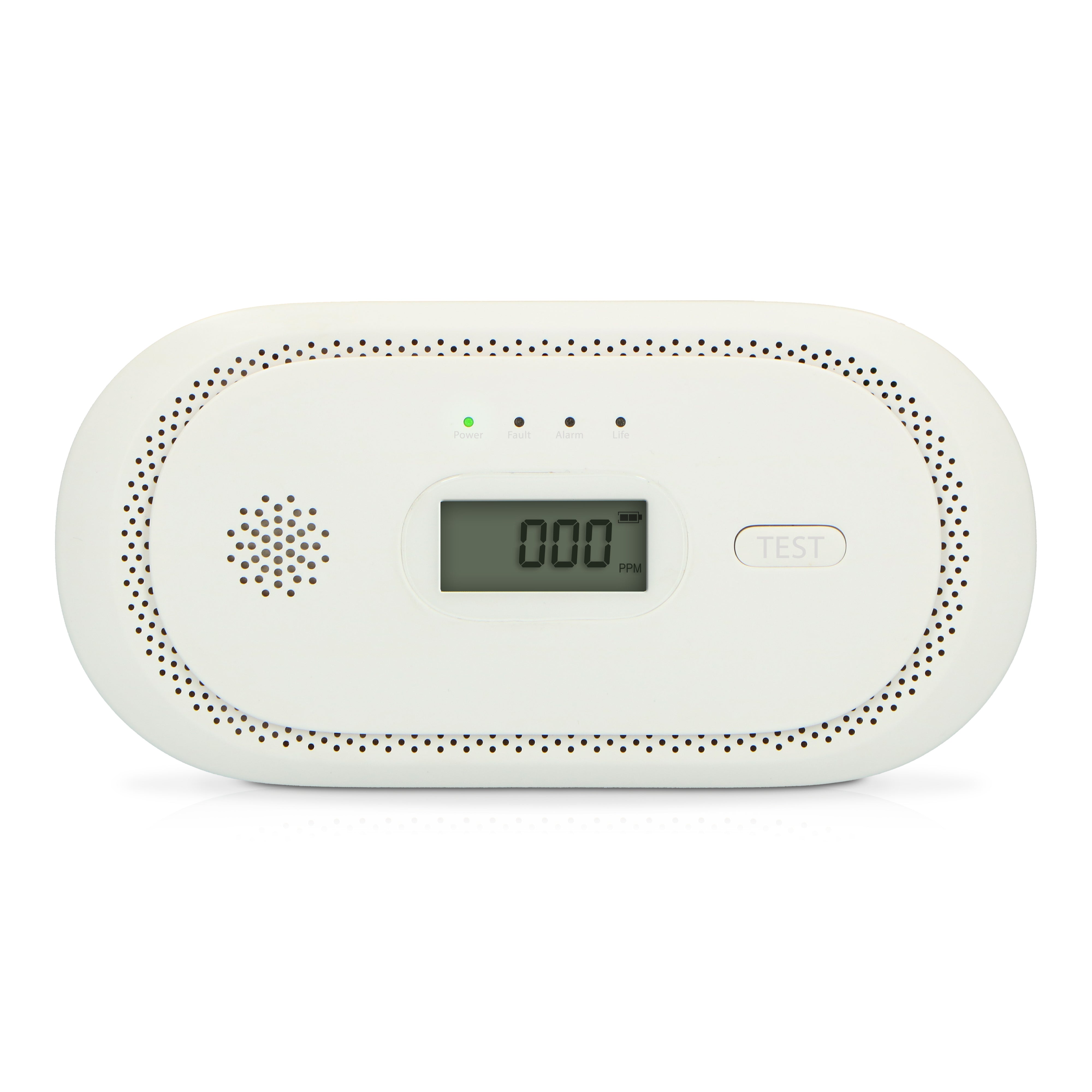 Kohlenmonoxidalarm mit 10 Jahren Sensorlaufzeit und Display