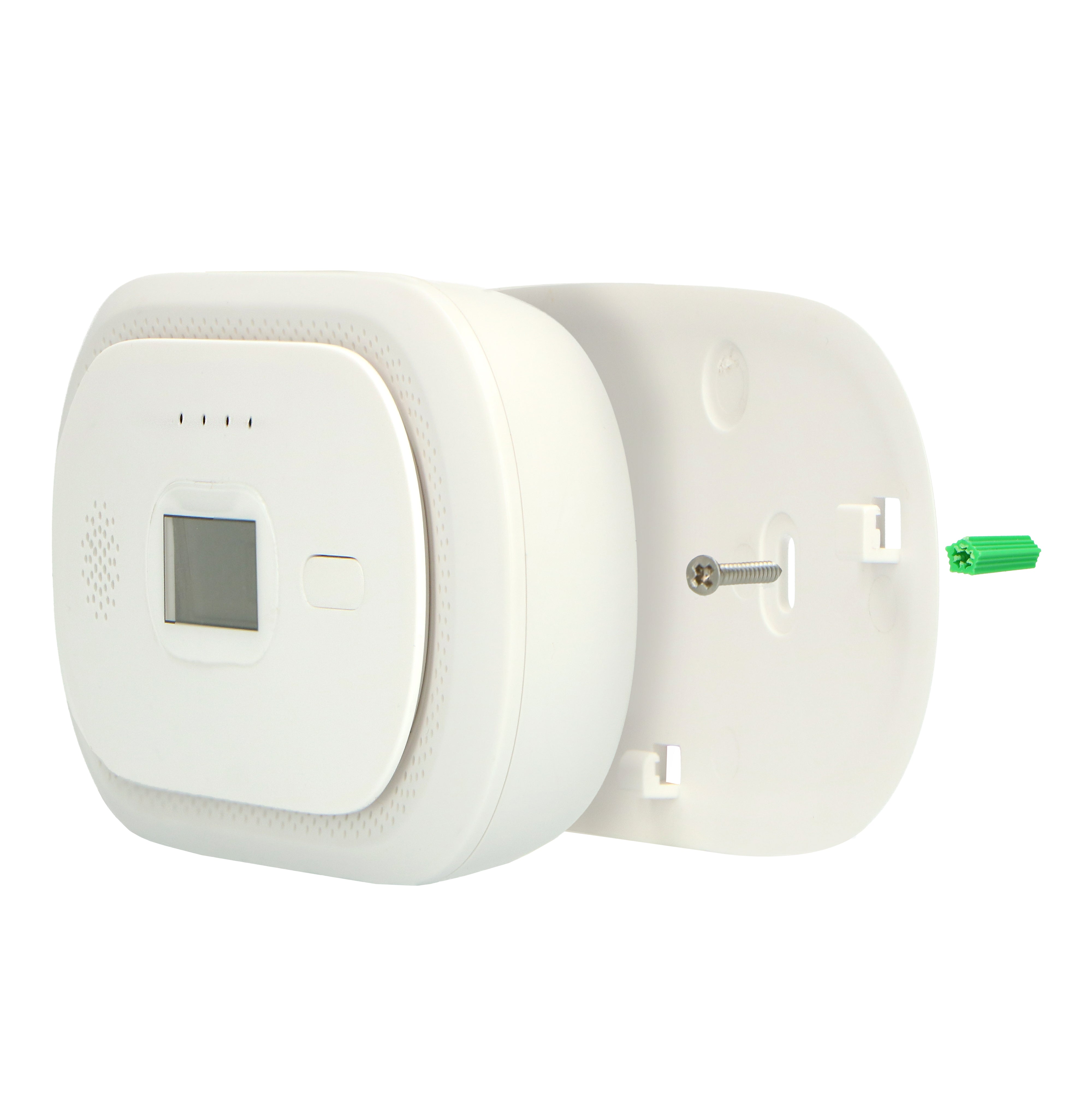 Kohlenmonoxidalarm mit 10 Jahren Sensorlaufzeit und Display