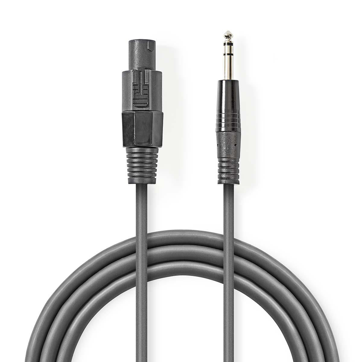 Lautsprecherkabel | 48 x 0.20 mm | Kupfer | 10.0 m | Rund | PVC | Dunkelgrau | Kartonverpackung