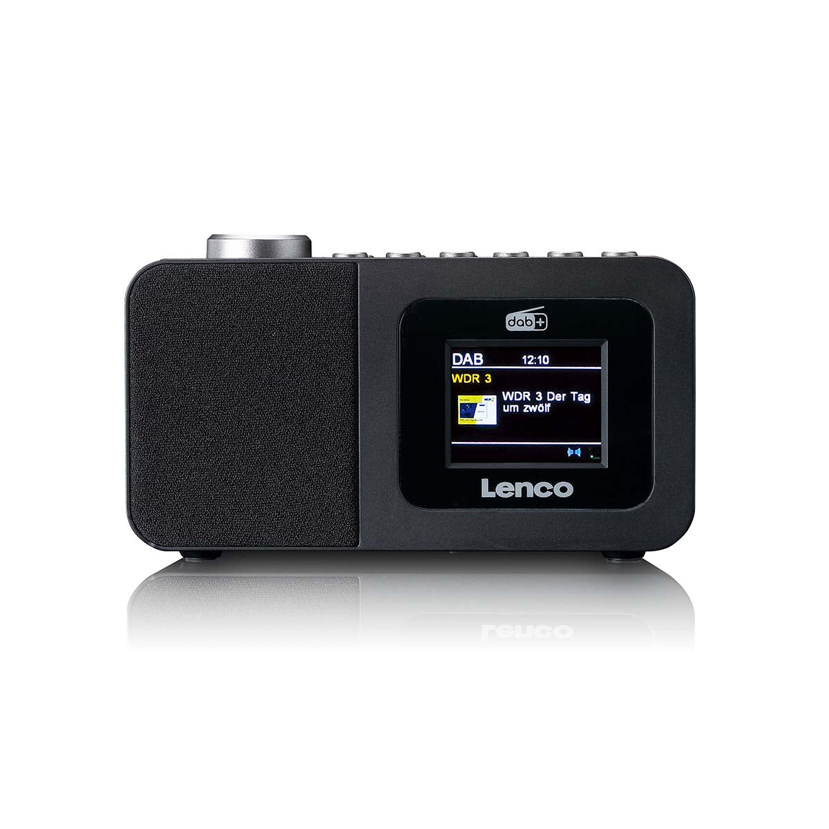 DAB+/FM Radio alarm clock with colour display, sleep timer, and dual alarm function Black