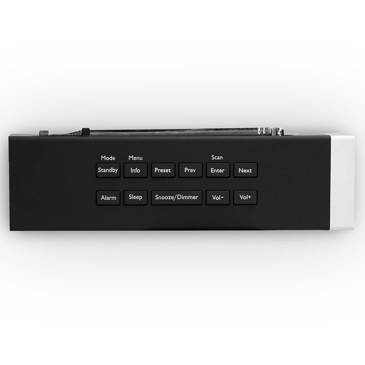 DAB+ fm clock radio with usb charging