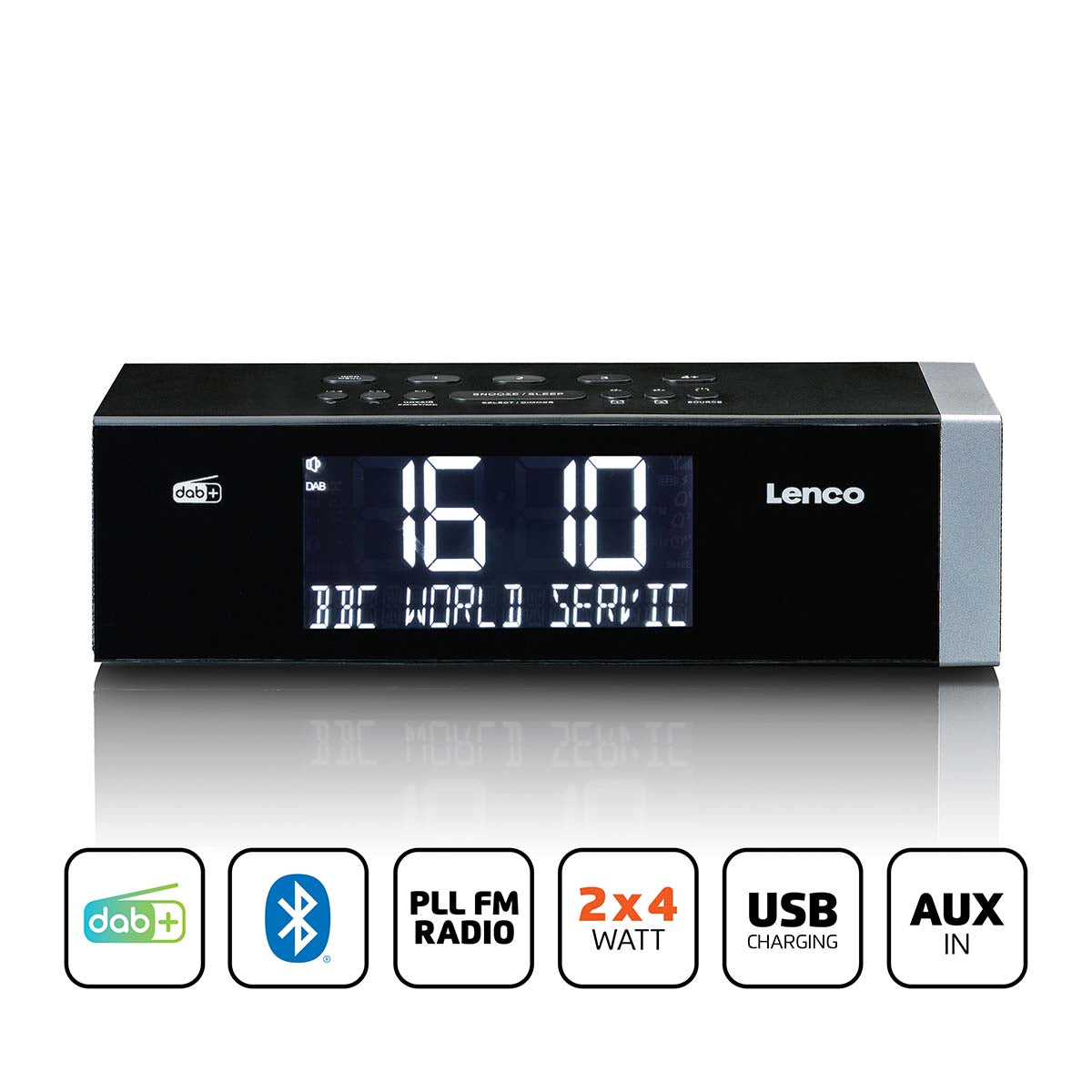 DAB+ FM Radiowecker mit Bluetooth