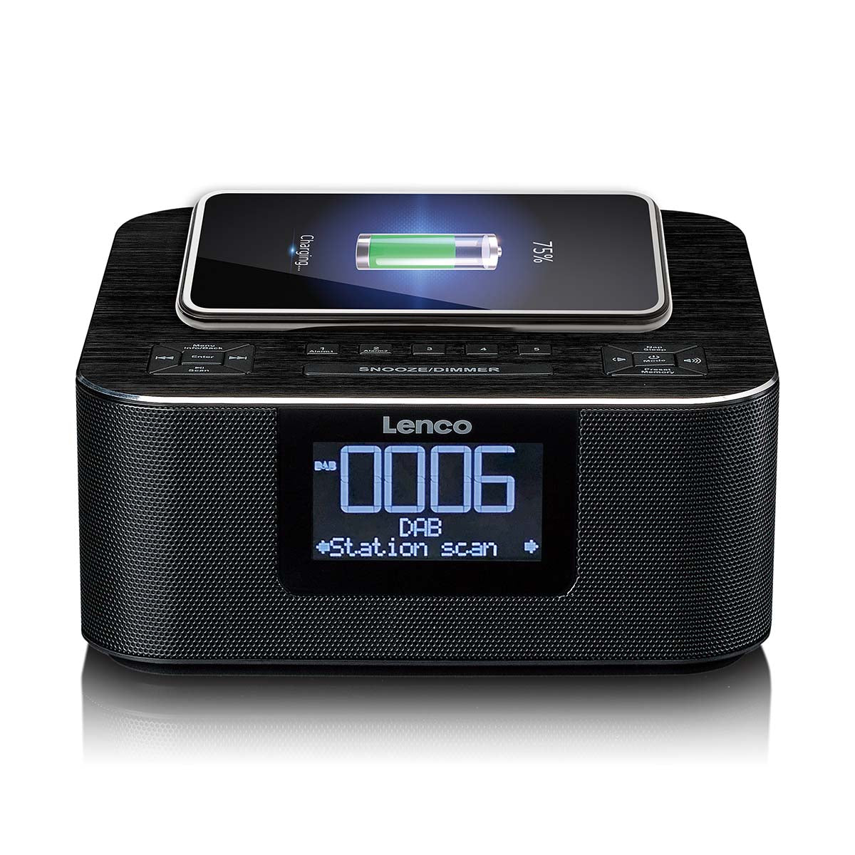 Stereo-Weckerradio mit DAB+ FM Bluetooth® kabellos laden