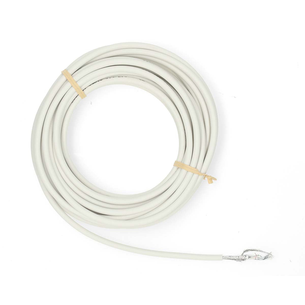 Antennenkabel auf Rolle | MINI KOAX | Doppelt geschirmt | ECA | 20.0 m | Koax | PVC | Weiss | Eingewickelt