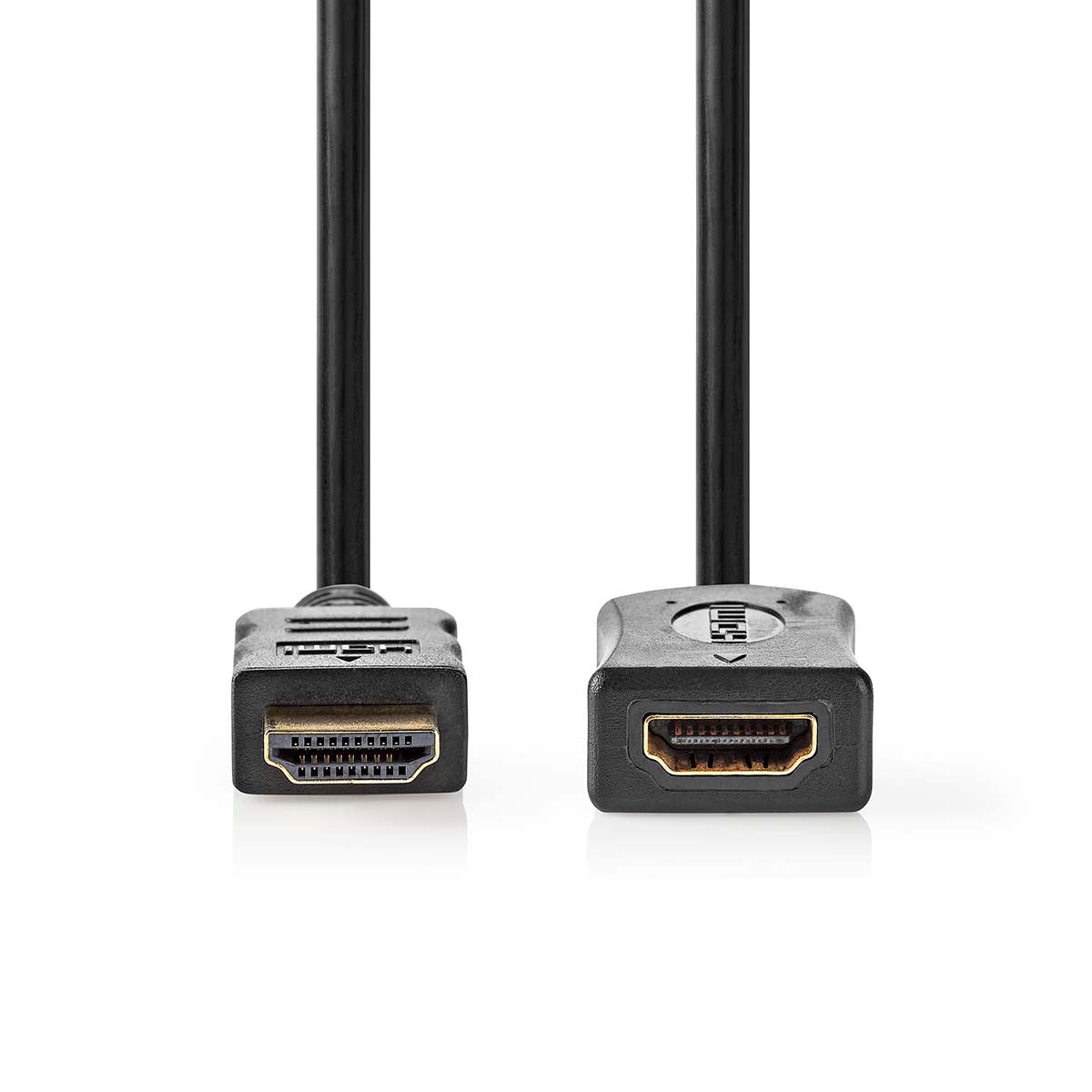 High Speed HDMI ™ Kabel mit Ethernet | HDMI™ Stecker | HDMI™ Ausgang | 4K@60Hz | ARC | 10.2 Gbps | 1.00 m | Rund | PVC | Schwarz | Label