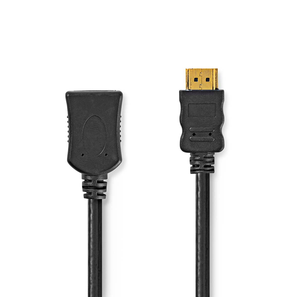 High Speed HDMI ™ Kabel mit Ethernet | HDMI™ Stecker | HDMI™ Ausgang | 4K@60Hz | ARC | 10.2 Gbps | 1.00 m | Rund | PVC | Schwarz | Label