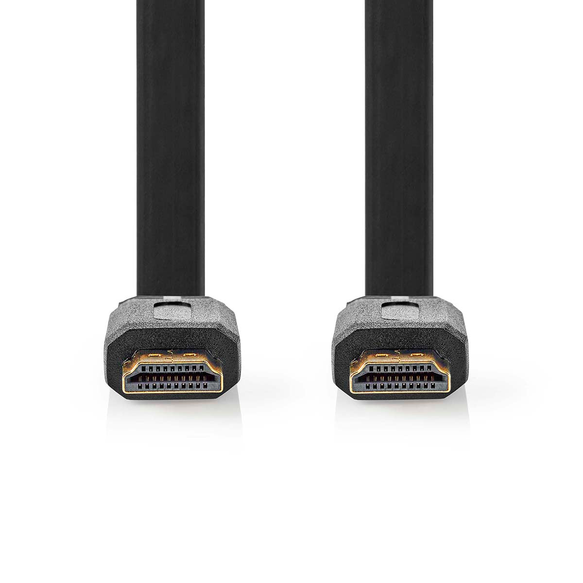 High Speed HDMI ™ Kabel mit Ethernet | HDMI™ Stecker | HDMI™ Stecker | 4K@30Hz | 10.2 Gbps | 1.50 m | Flach | PVC | Schwarz | Label