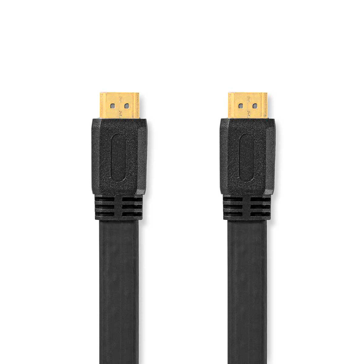 High Speed HDMI ™ Kabel mit Ethernet | HDMI™ Stecker | HDMI™ Stecker | 4K@30Hz | 10.2 Gbps | 1.50 m | Flach | PVC | Schwarz | Label