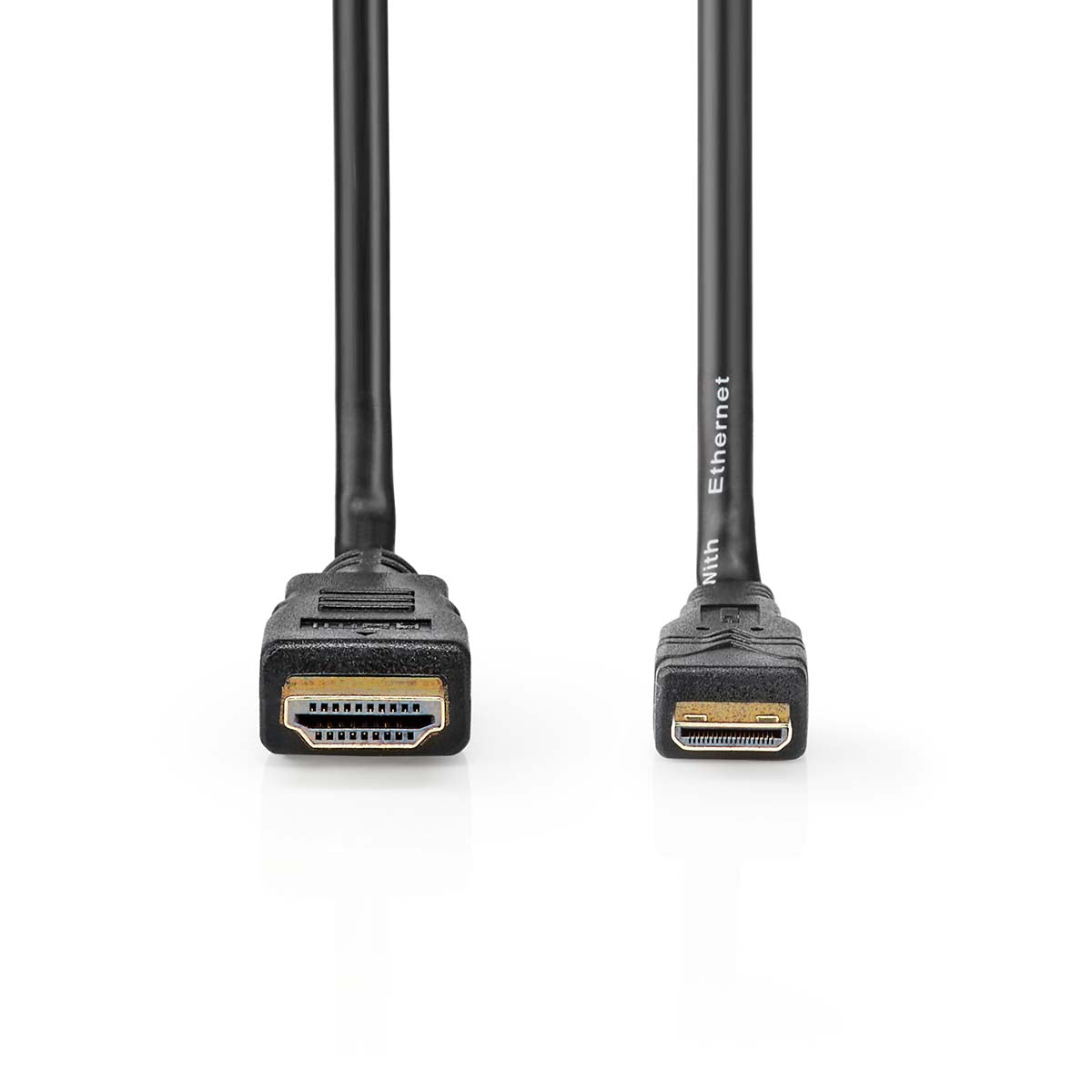 High Speed HDMI ™ Kabel mit Ethernet | HDMI™ Stecker | HDMI™ Mini Stecker | 4K@30Hz | 10.2 Gbps | 1.50 m | Rund | PVC | Schwarz | Label