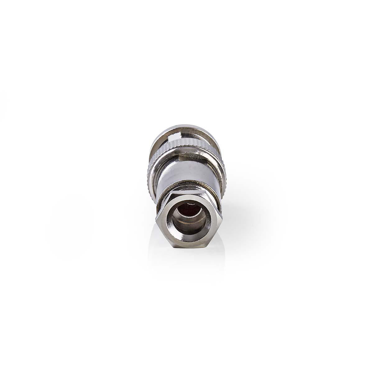 BNC-Stecker | Gerade | Stecker | Vernickelt | 50 Ohm | Twist-on | Kabeleingangsdurchmesser: 5.0 mm | Stahl | Silber | 25 Stück | Plastikbeutel