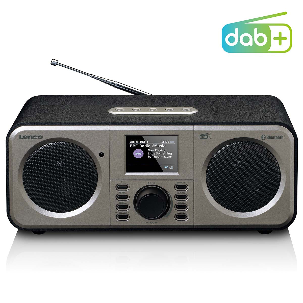 Stereo DAB+ FM Radio mit Bluetooth® Schwarz
