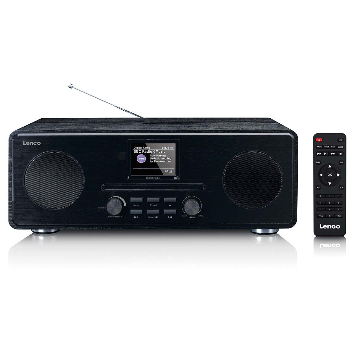 DAB+ FM-Radio mit CD-MP3-Player Bluetooth Schwarz