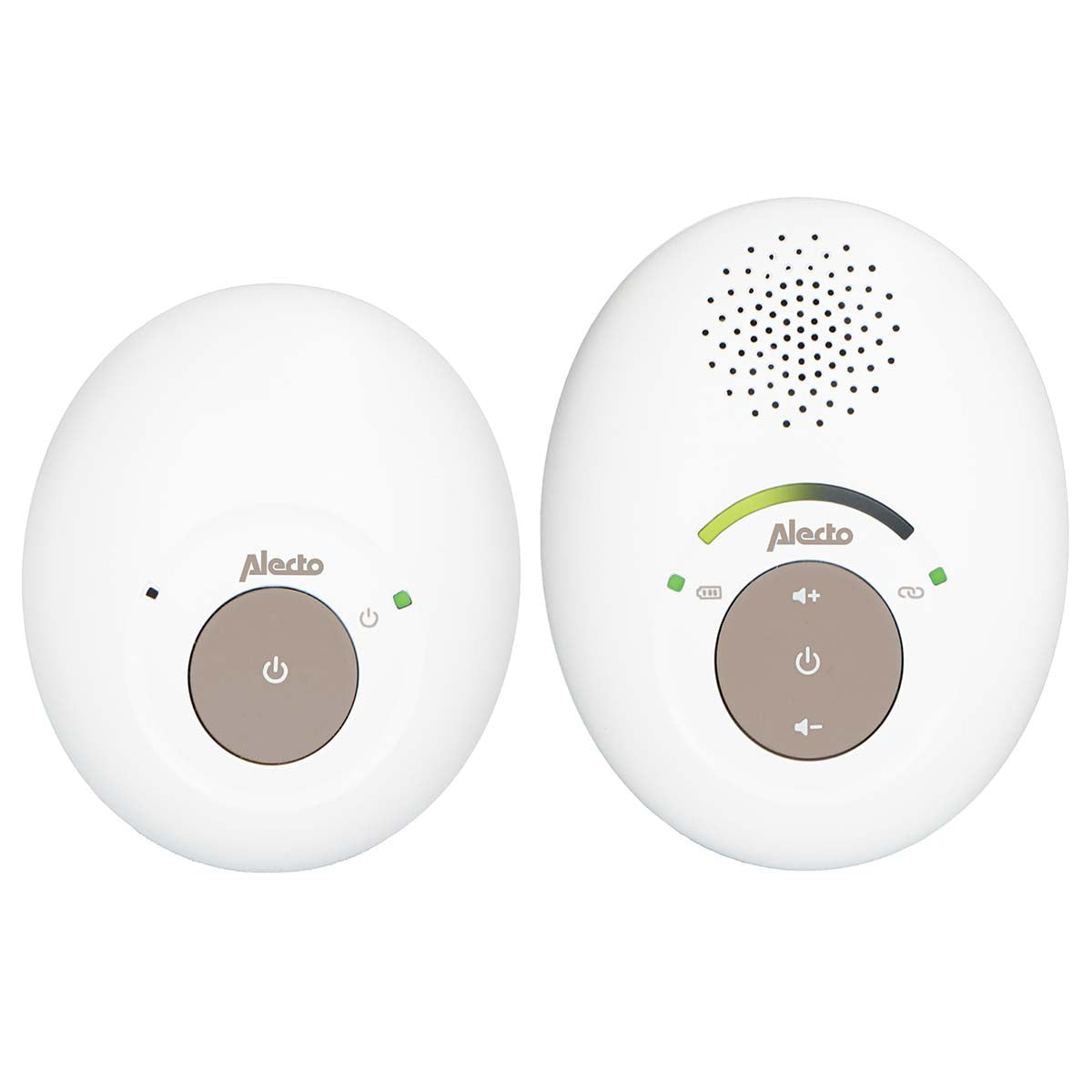 Babyfoon Full Eco DECT, weiß/taupe