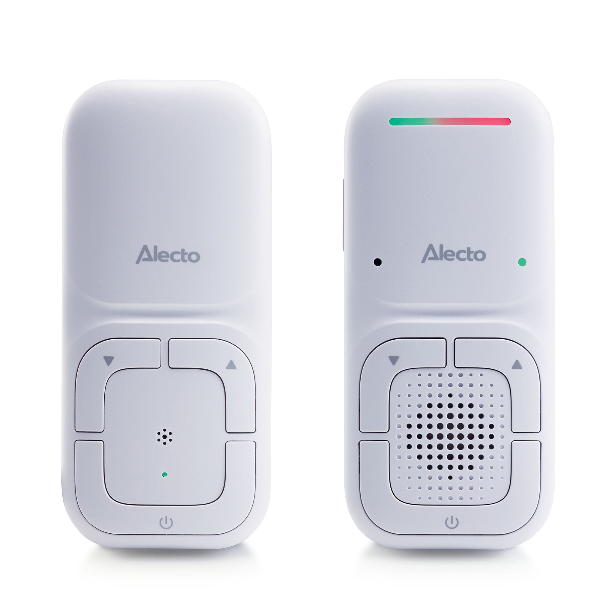 Modernes Full Eco Audio-Babyphone mit kristallklarer DECT-Klangqualität und langer Standby-Zeit Weiß