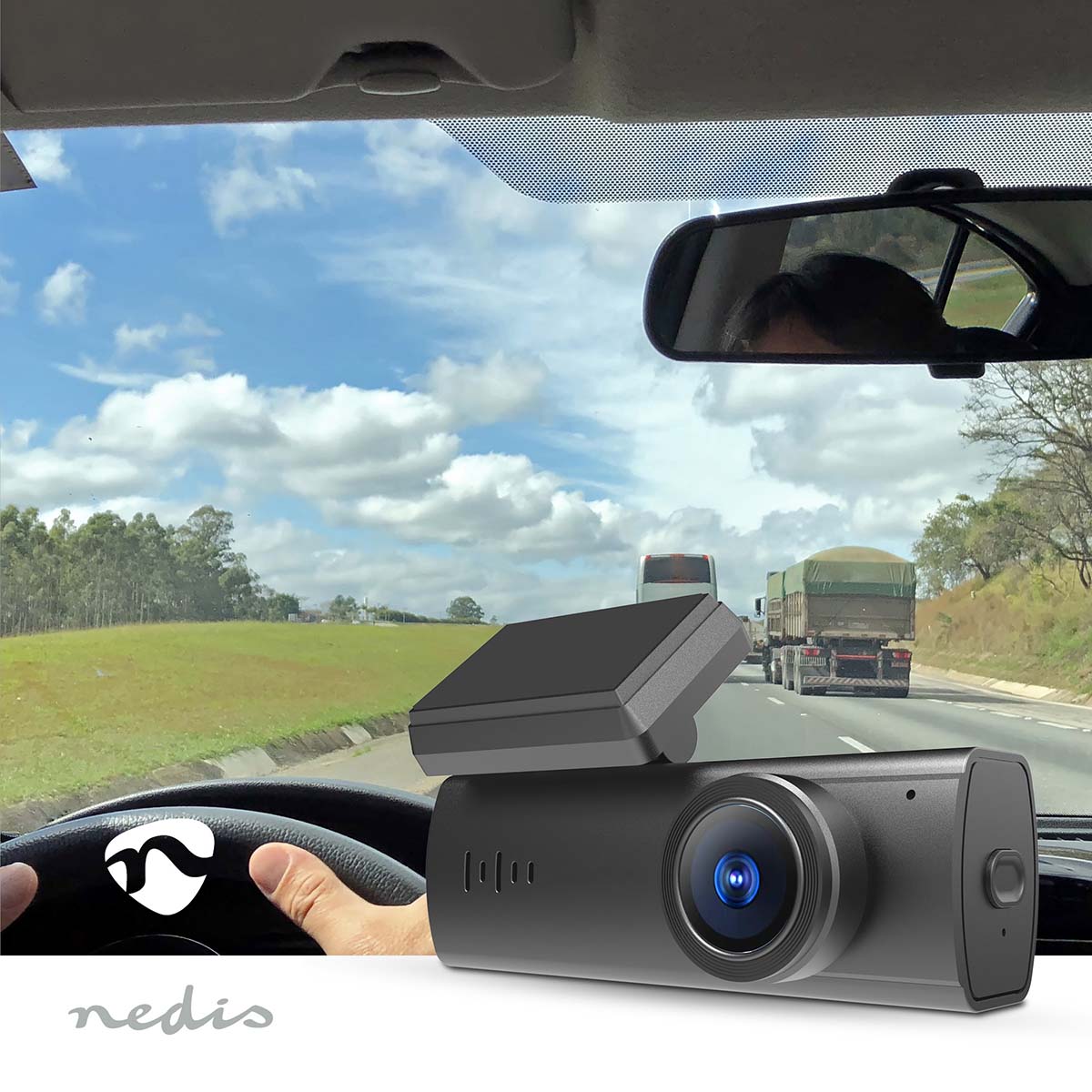 Dash Cam | 1080p@30fps | 2 MPixel | Wi-Fi | LCD | Nachtsicht | Schwarz