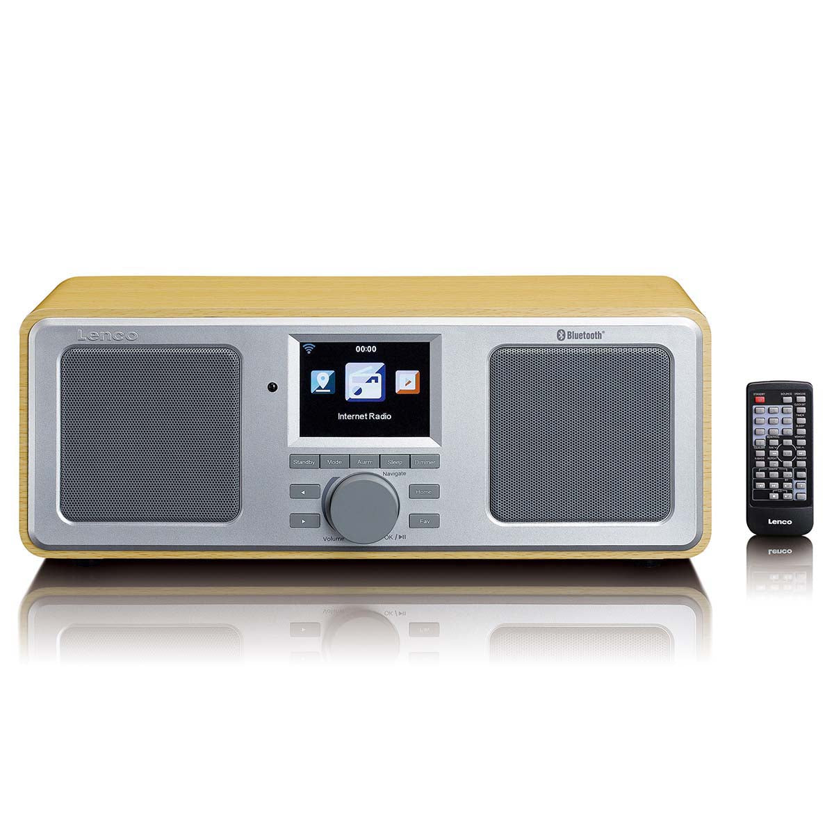 Internetradio WIFI FM Bluetooth® USB Holz
