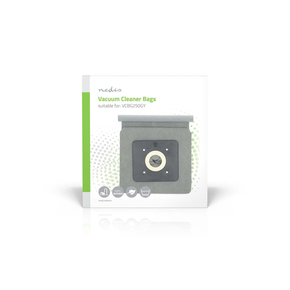 Staubsaugerbeutel | 1 Stück | Stoff | Meist verkauft für: Nedis® VCBG250GY | Weiss