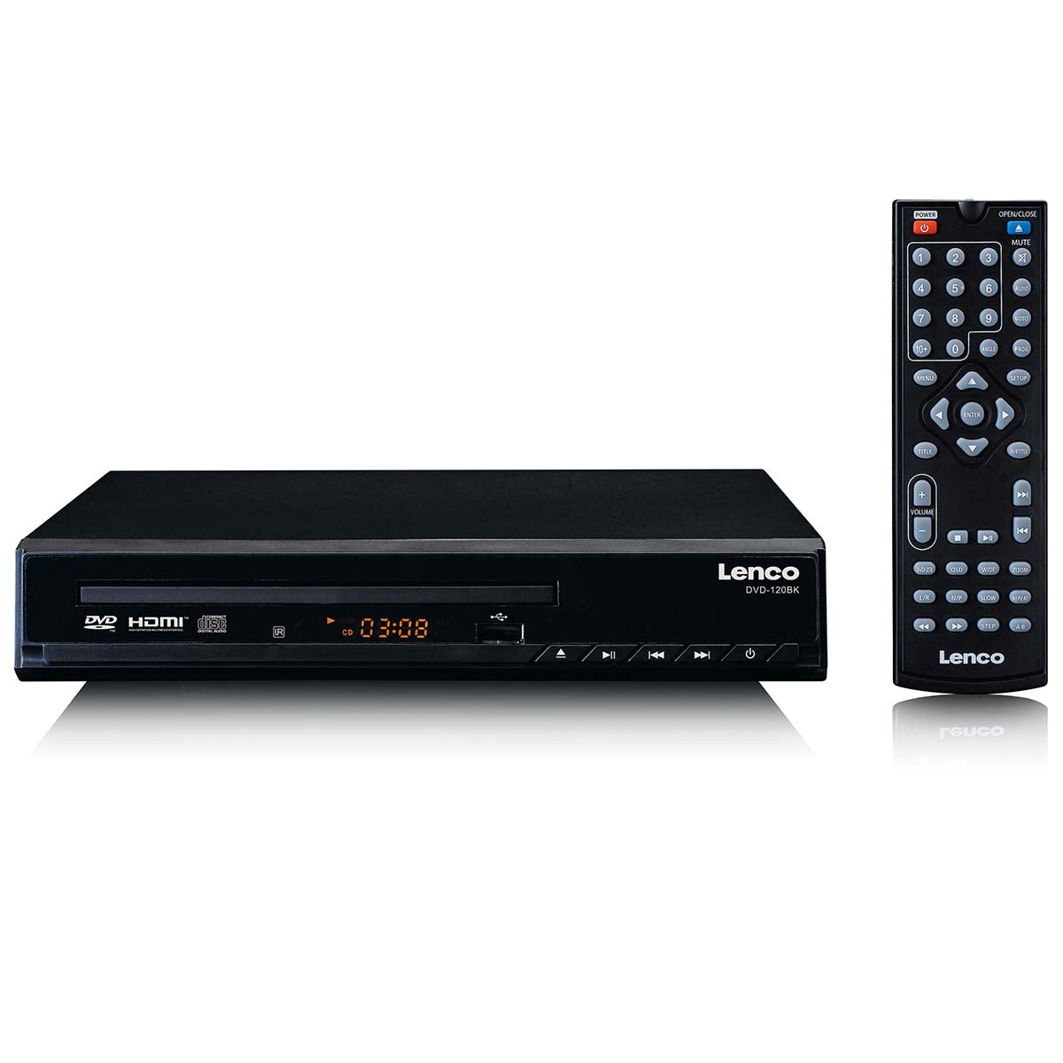DVD-Player mit HDMI und Fernbedienung Schwarz