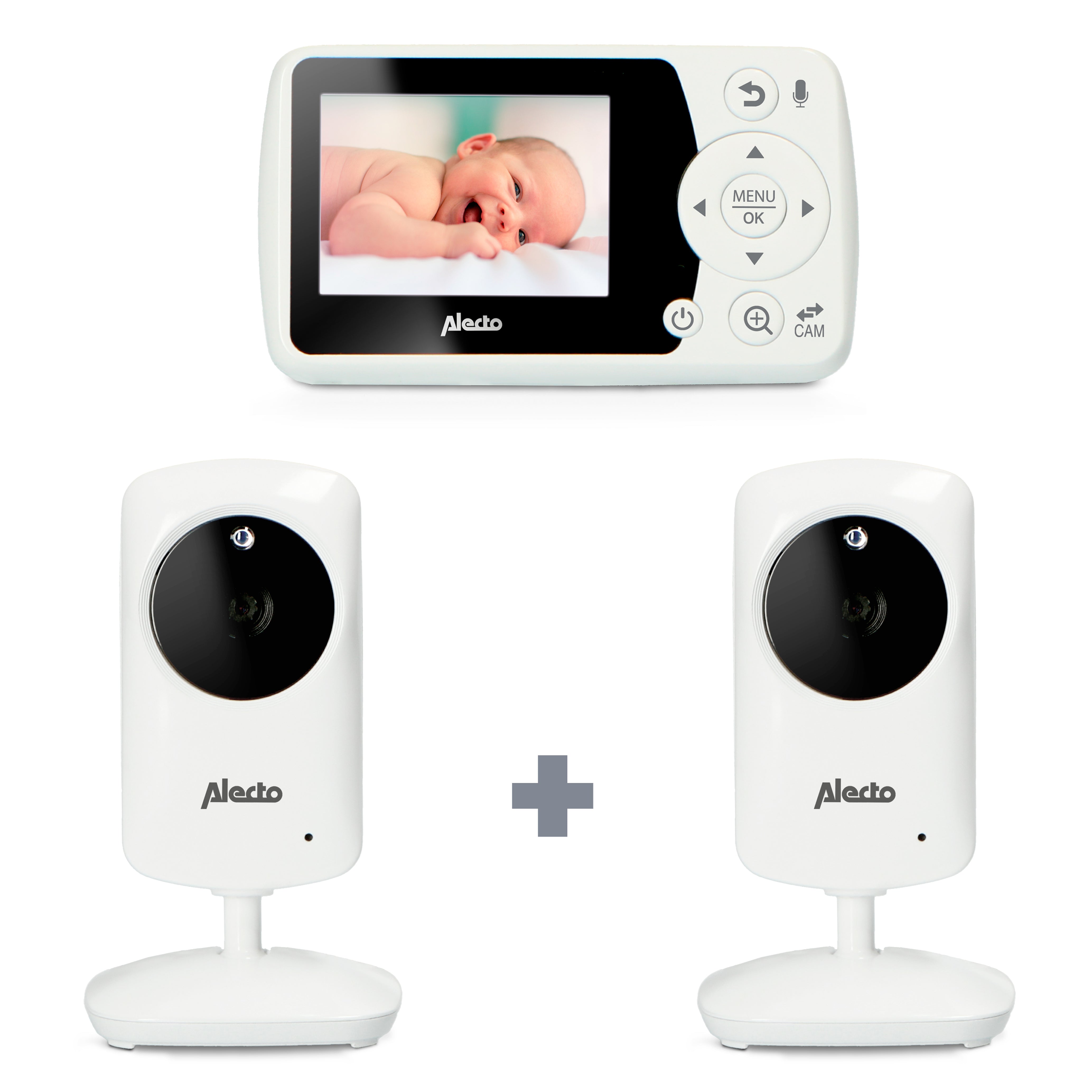 Video baby monitor 2,4 inch color display + camera